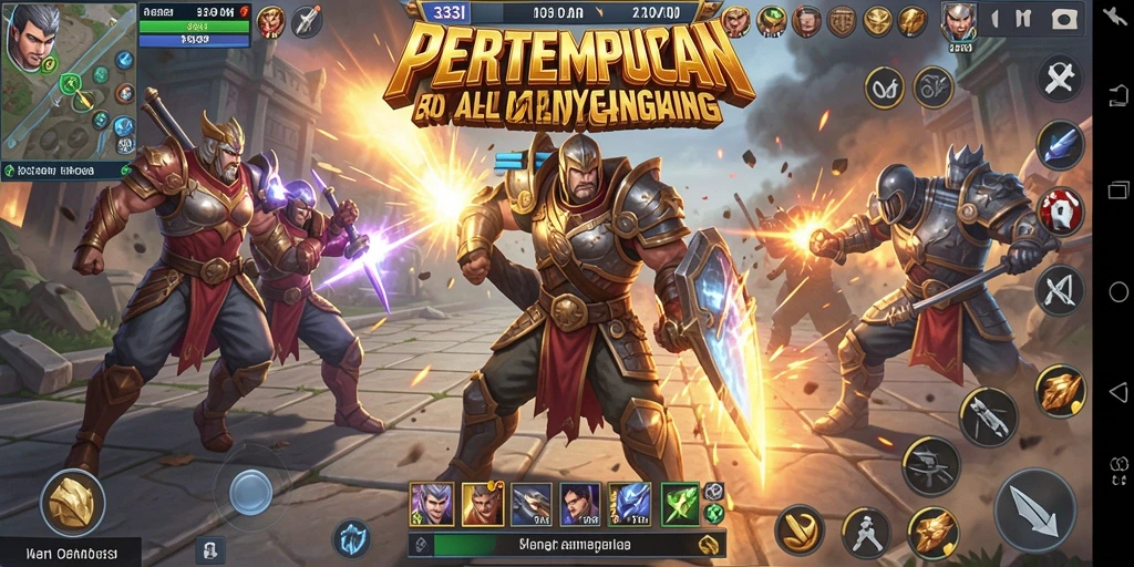 Tangkapan layar menunjukkan aksi mendebarkan dalam permainan Battle Royale 333I.