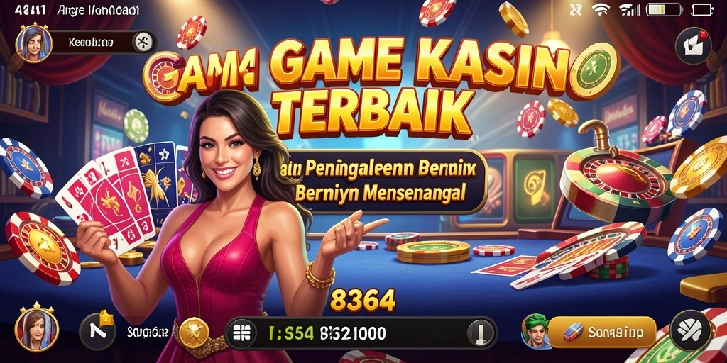 Screenshot gameplay <strong>8364</strong> menunjukkan suasana kasino yang realistis dan menarik.