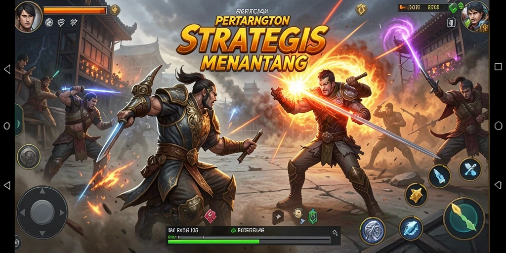 Tampilan gameplay mendebarkan di 8768 dengan strategi yang kompleks.