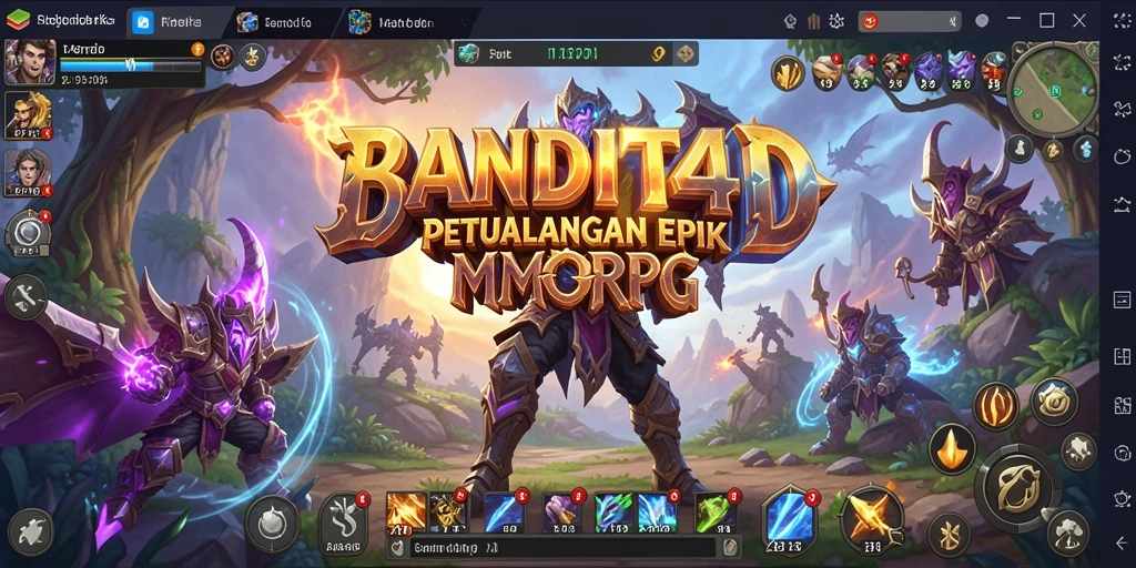 Tampilan gameplay BANDIT4D yang seru dan menantang dalam dunia MMORPG.