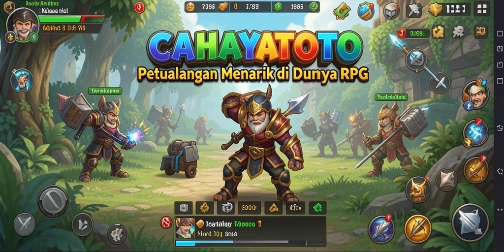 Tampilan gameplay seru CAHAYATOTO di dunia RPG fantasi.