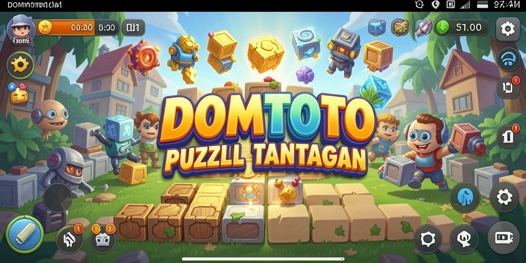 Screenshot menunjukkan gameplay seru dan tantangan Puzzle.
