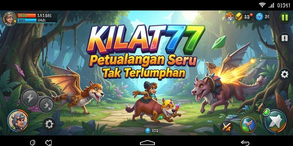 Tampilan gameplay petualangan di KILAT77 yang mendebarkan dan penuh aksi.