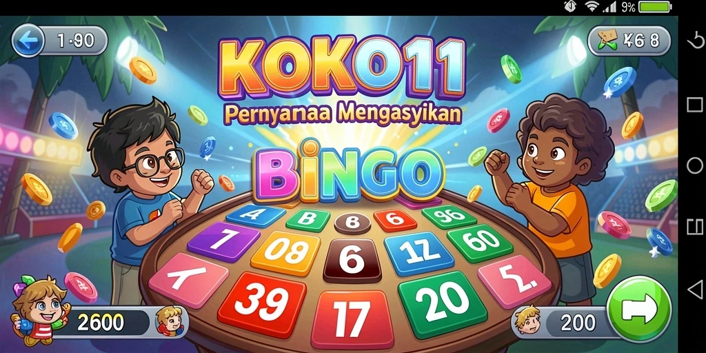 Screenshot KOKO11 menampilkan pengalaman bermain Bingo yang mendebarkan dan interaksi pemain.