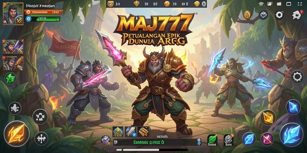 Tampilan gameplay ARPG di MAJ777 dengan pertarungan yang menegangkan.