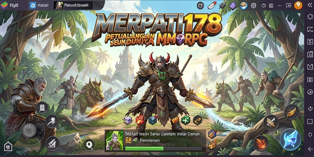 Screenshot gameplay <strong>MERPATI178</strong> menampilkan aksi dinamis dan dunia yang luas.