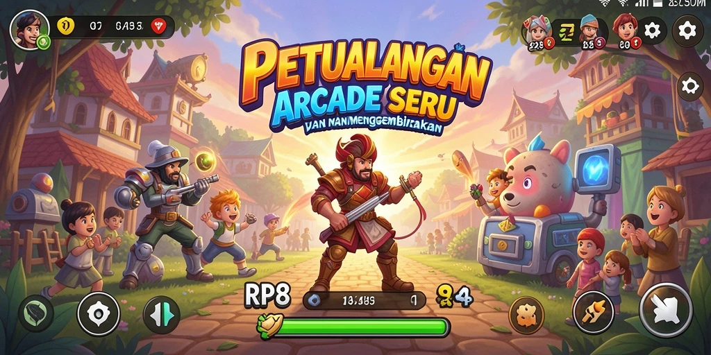 Tampilan gameplay seru dari RP8 yang memikat dan menantang.