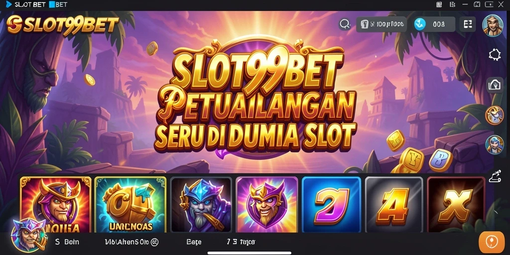 Gameplay SLOT99BET yang seru dan mendebarkan di dunia petualangan.