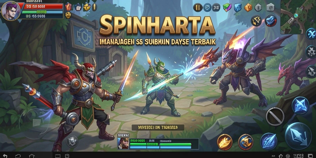 Tampilan gameplay SPINHARTA yang menarik dan penuh strategi.