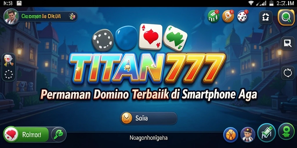 Tampilan gameplay seru dalam aplikasi Domino TITAN777.