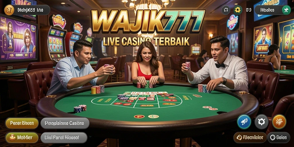 Gameplay Live Casino yang seru dan interaktif di WAJIK777.